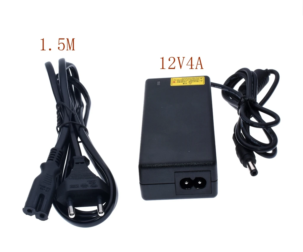1 шт. 12V4A Новый AC 100 в-240 в 50 Вт конвертер адаптер питания DC12V 4A 2 мм-2 5 мм DC штекер