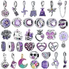 Новинка, Подарочная коробка с подвеской в виде милого кота, собаки, поезда, подходит для оригинального браслета Pandora, ожерелье с подвесками, женские Украшения сделай сам