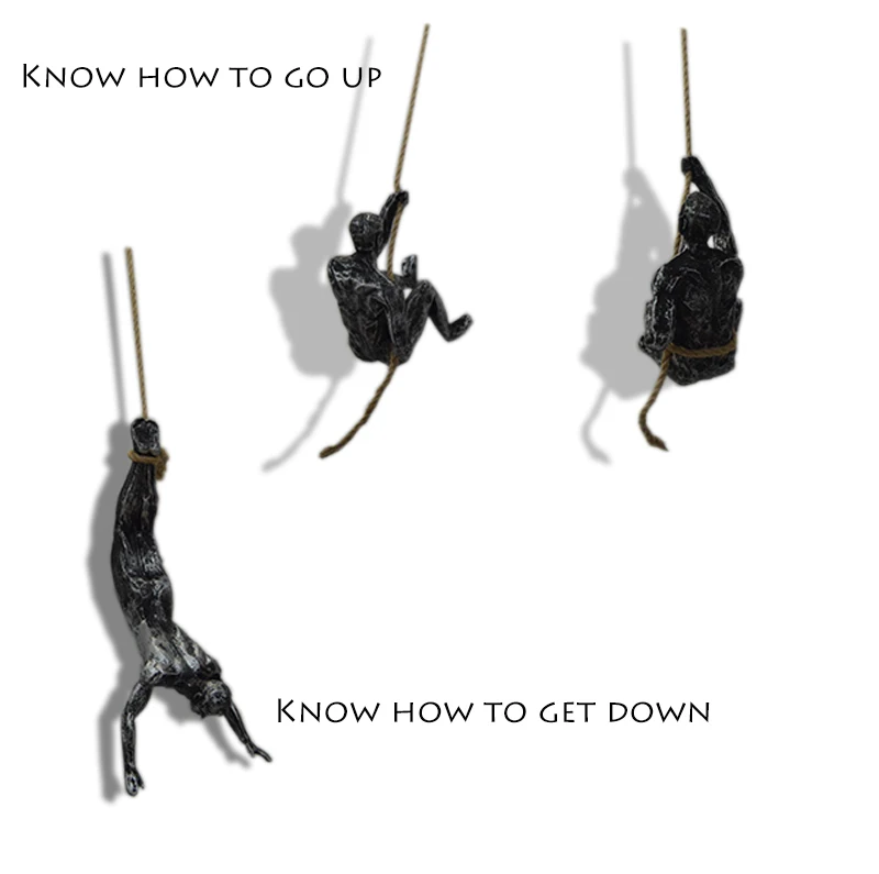 Статуи скалолазания скульптуры из смолы подвесные экстремальный спорт фигурка