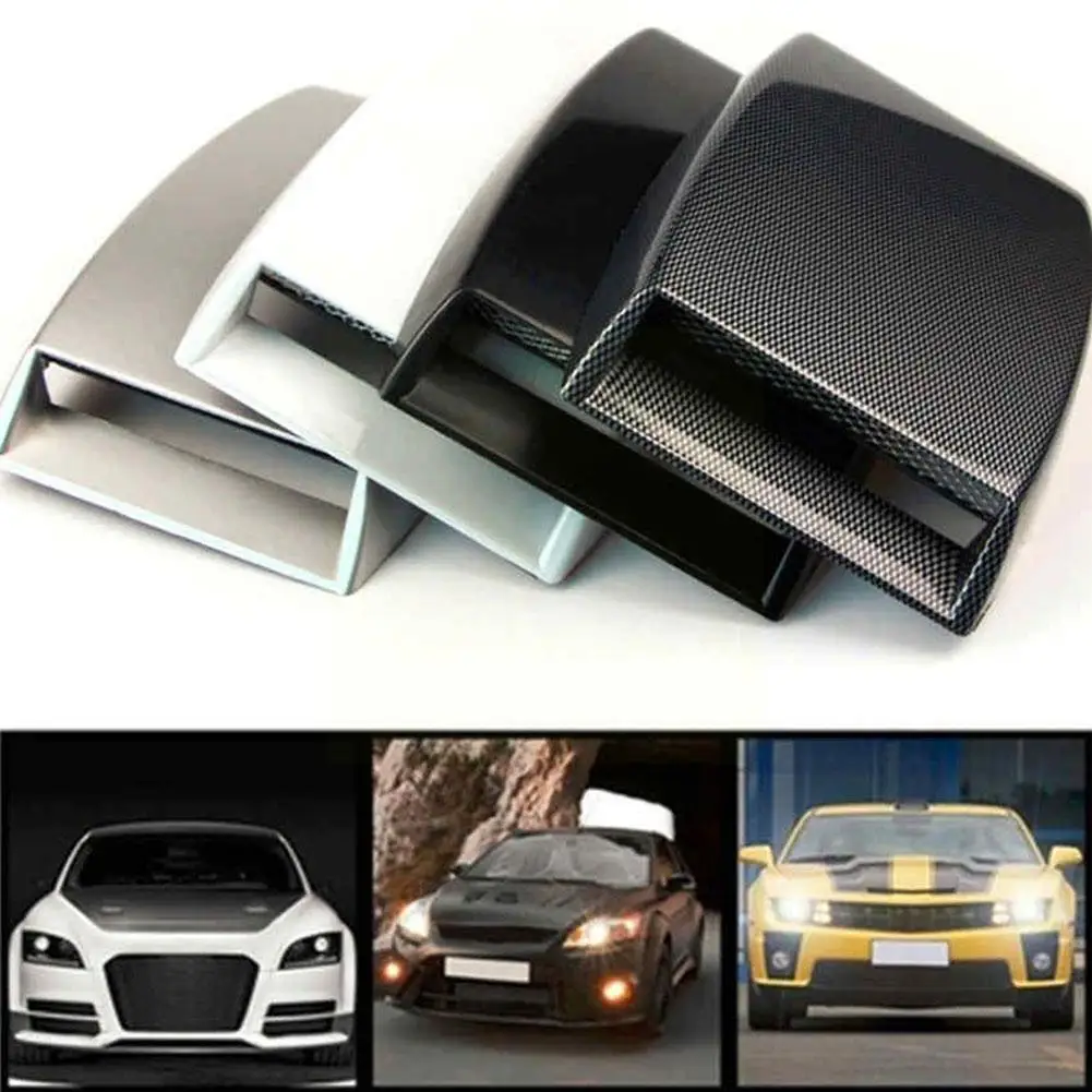 

Air Flow Intake Scoop Bonnet Vent Cover Hood Car Sticker Inlet Simulation Truck Sedans Hood Hood Auto Air Accessories SUV D R5S2
