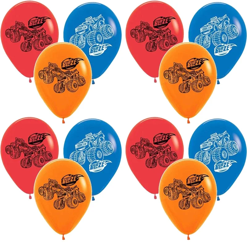 12 шт./лот латексные воздушные шары в виде монстров внедорожник машинка для