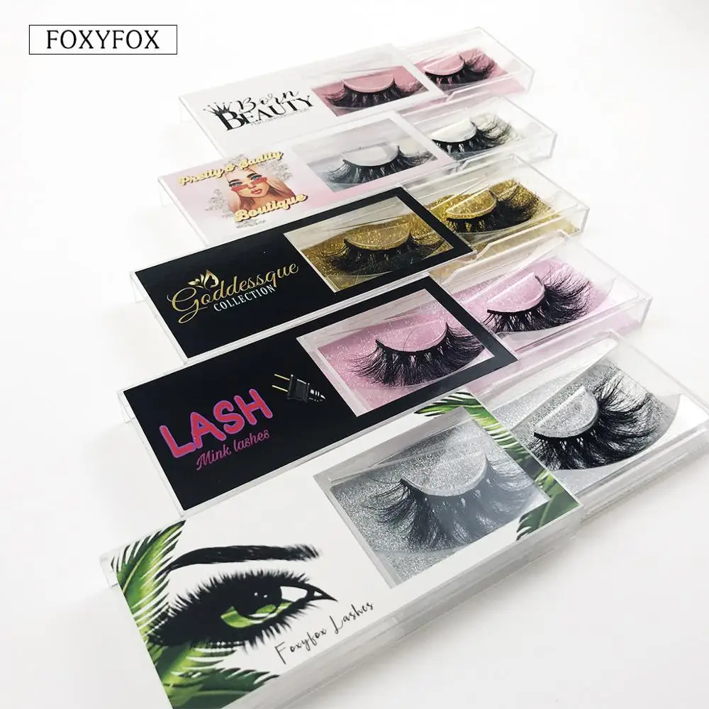 Foxyfox оптовая продажа 3d норковые ресницы чехол для ресниц упаковка коробки