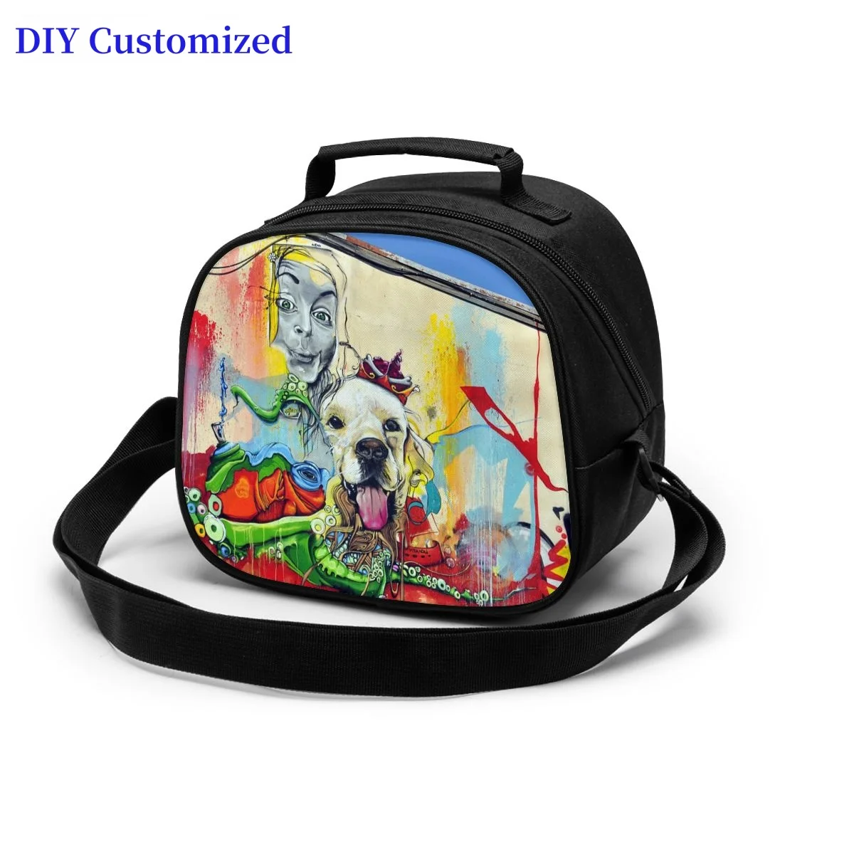 

Wholesale Custom Diy Children's Meal Bag Lunch Bag, Bento Bag, Insulation Ice Bag Picnic Bag Front Print Customization Dropship