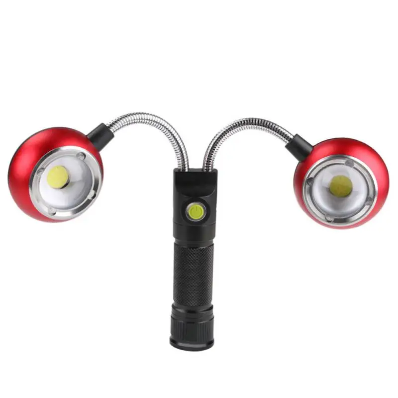 

Portable 2COB LED Work Light Magnetic Light Flashlight USB Cable LED Foldable Flashlight USB Charging