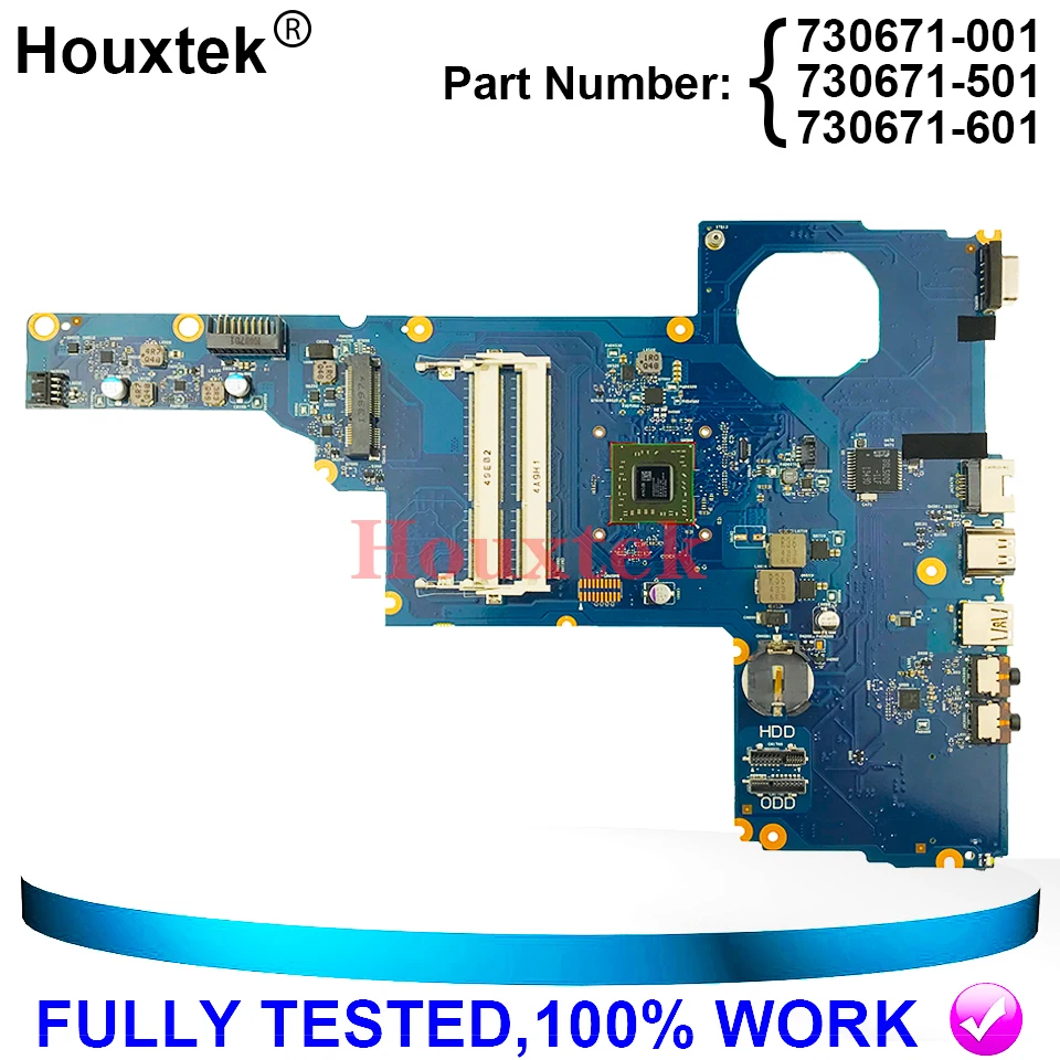 

730671-601 730671-001 730671-501 TOBIN13-6050A2562701-MB-A02 UMA w A4-5000M CPU for HP 255 G1 Notebook PC Motherboard Tested OK