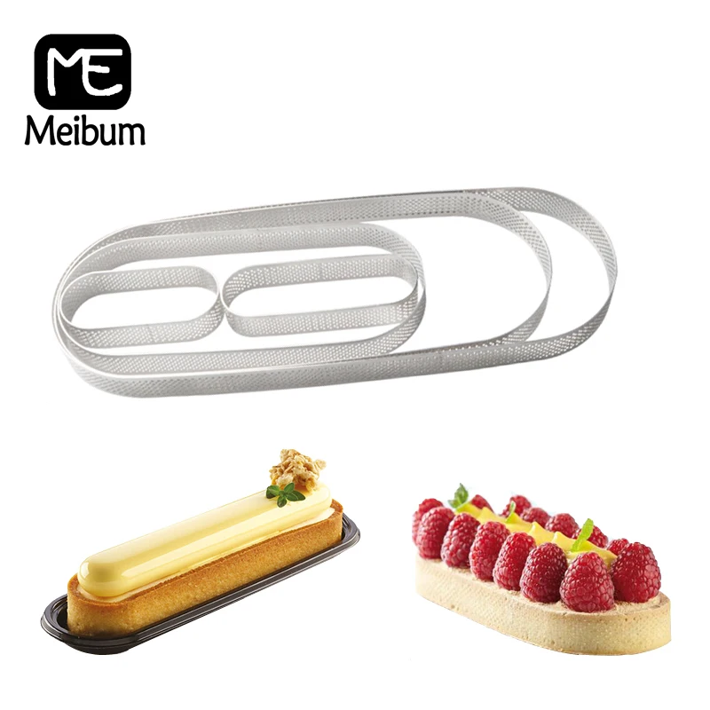 Meibum 5 размер Овальный из нержавеющей стали Tart кольцо фруктовый крем пирог выпечка