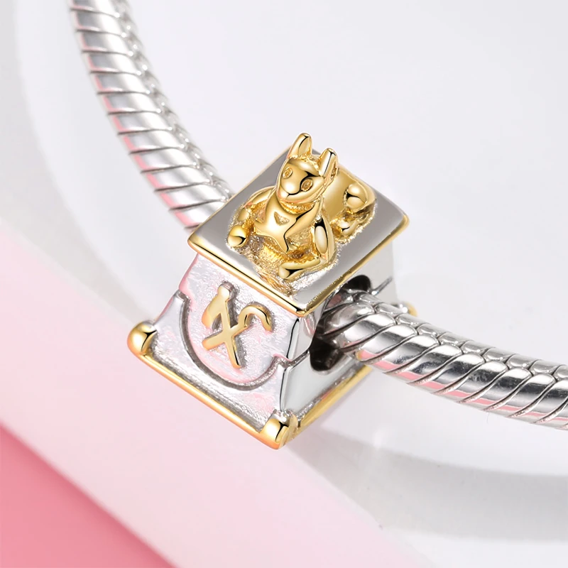 Серия египетской культуры 925 серебро Мумия и тотем изящные бусины для