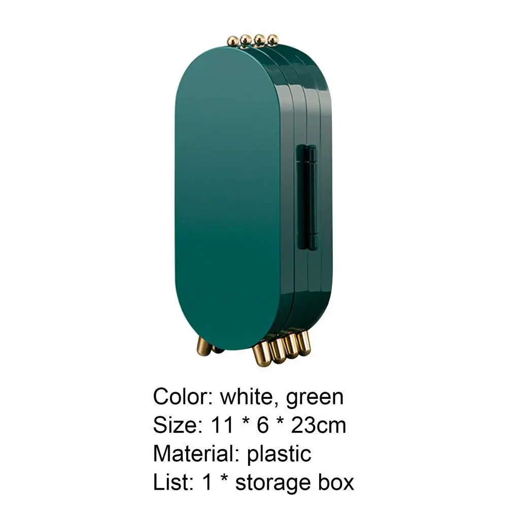 

Складная подставка для ювелирных изделий, зеленая органайзер для хранения ювелирных изделий, легкая в чистке, 40%