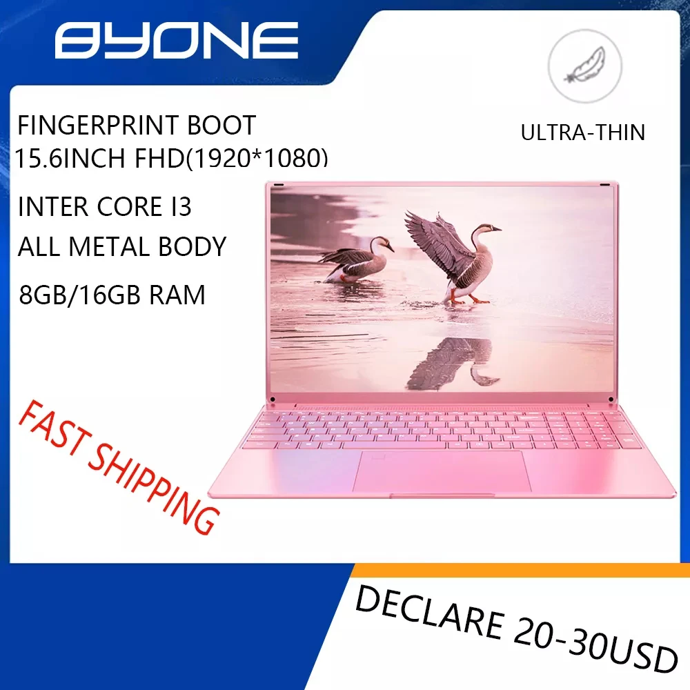 

Игровой ноутбук BYONE, 15,6 дюйма, сканер отпечатка пальца, Intel Core i3-4005U FHD(1920*1080), 8 Гб ОЗУ, 128 ГБ/256 ГБ/512 Гб SSD, ноутбук