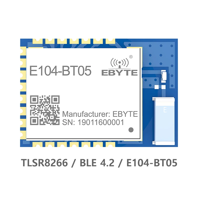 

Cojxu Bluetooth Wireless module 2.4Ghz 8dBm ebyte E104-BT05 SMD Serial slave Data Transparent Transmission PCB antenna