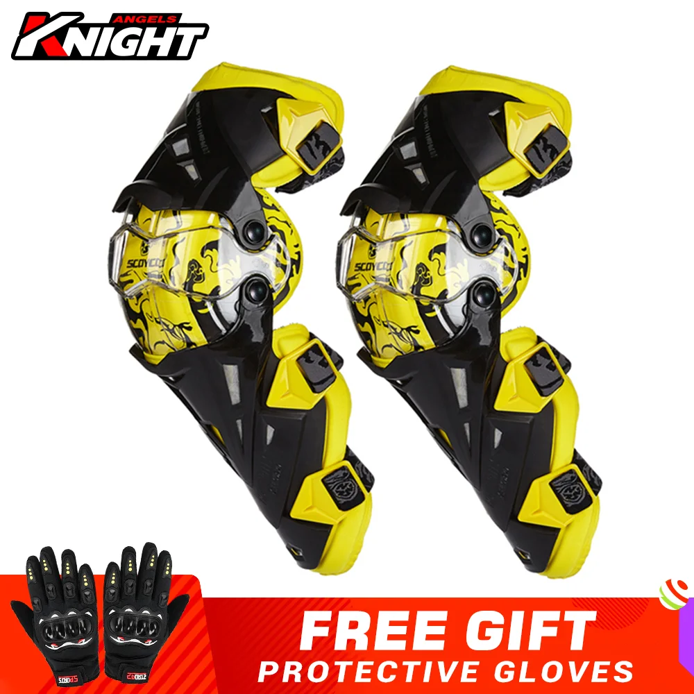 

Motorcycle Knee Pads Men Protective Gear Rodiller Equipment Moto Knee Gurad Motorbike Motocross Keep Wram Knee Protector MTB