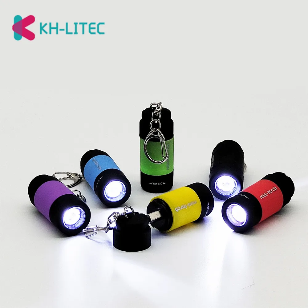 Светодиодный мини фонарик KHLITEC 0 3 Вт 25 лм светодиодный ффонарь с USB зарядкой