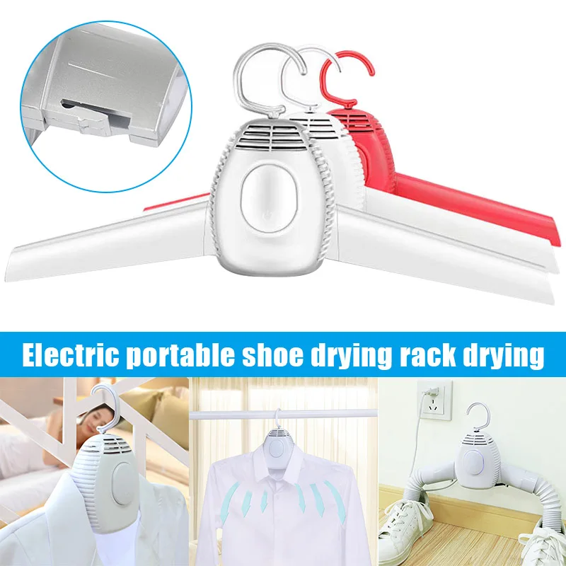 

Portable Electric Folding Clothes Hanger Dryer Drying Rack Travel Laundry Rack 110V/220V 150W HY99