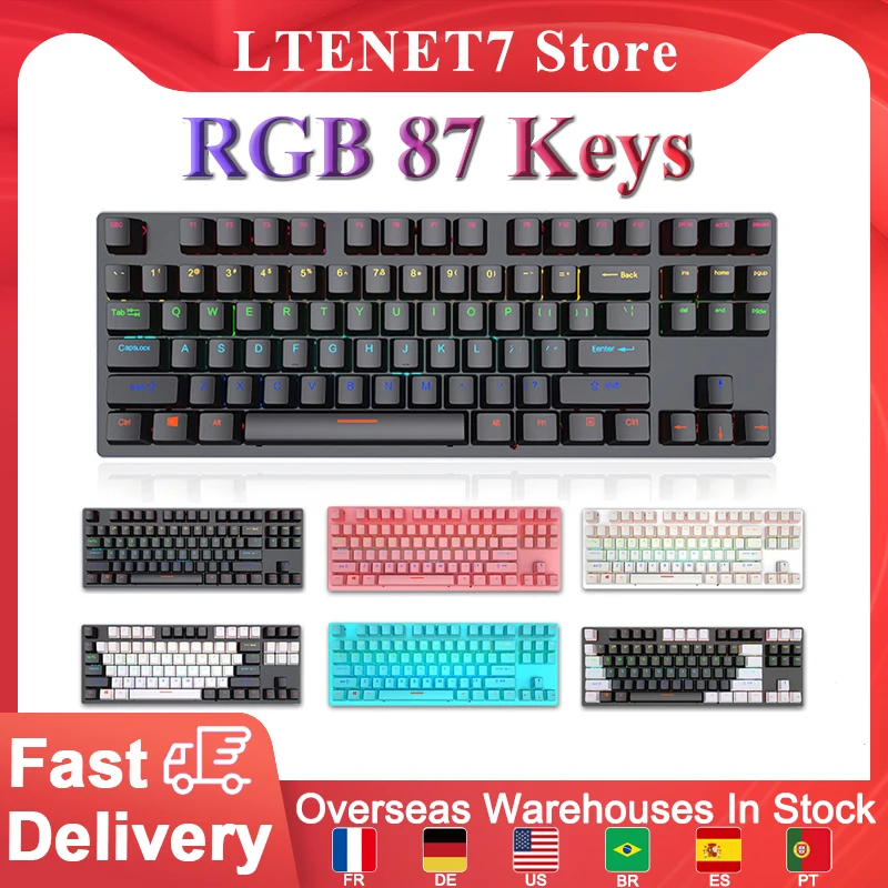 

Клавиатура K550 Механическая Проводная игровая с RGB-подсветкой, 87 клавиш