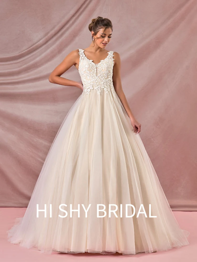 

Hi Shy Bridal 2021 New Luxury Lace Wedding Dresses Suitable for Every Bride Free Tailored Plus Size and Free Shipping