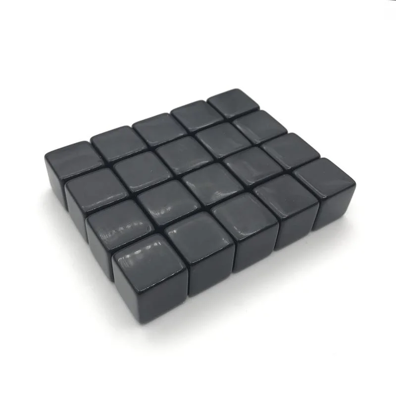 

50Pcs High-quality 16mm Blank Dice Acrylic Black Opaque Blank Dice Standard Cube DIY Can Carving Children Teaching Entertainment