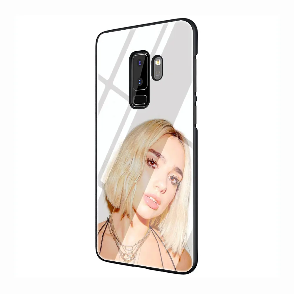 Дуа липа DuaLipa закаленное Стекло TPU черный чехол для Galaxy S7 Edge S8 S9 S10 Plus, Note 8, 9, 10, A10 20 30 40 50 60 70 - Цвет: G6