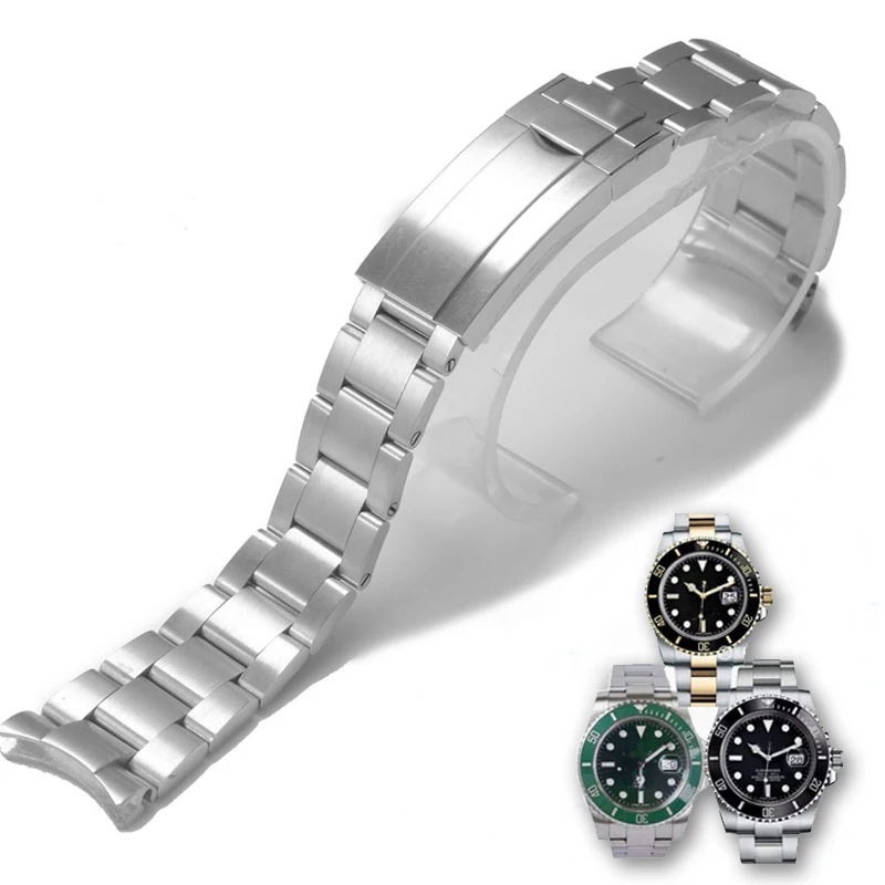 Металлический ремешок для часов Rolex SUBMARINER DAYTONA мужской складной браслет с