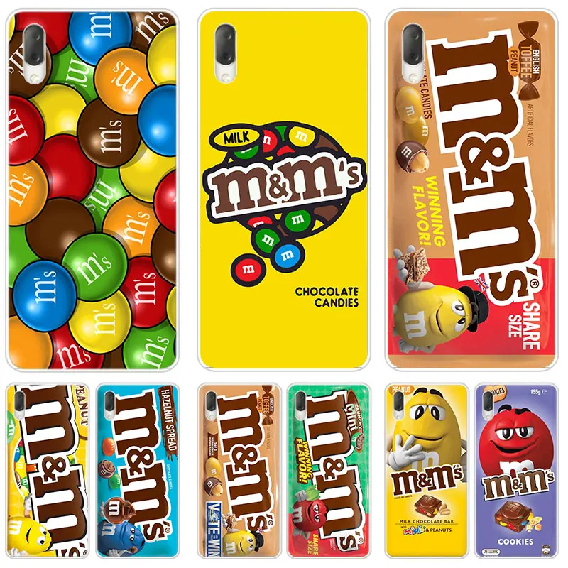 cute cartoon chocolate beans case for sony xperia x xa xa1 xa2 ultra l1 l2 l3 xz3 m4 aqua z3 z5 premium e5 xz xz1 xz2 compact free global shipping