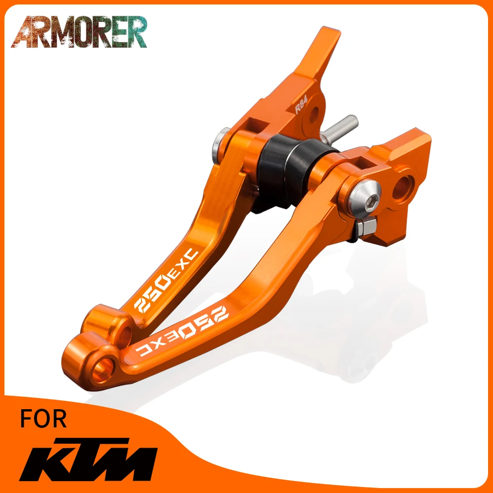 

CNC Motorcycle Pivot Clutch Brake Lever For KTM 250EXC 300EXC 2005 Motocross adjustable brake Clutch levers handle 250 300 exc