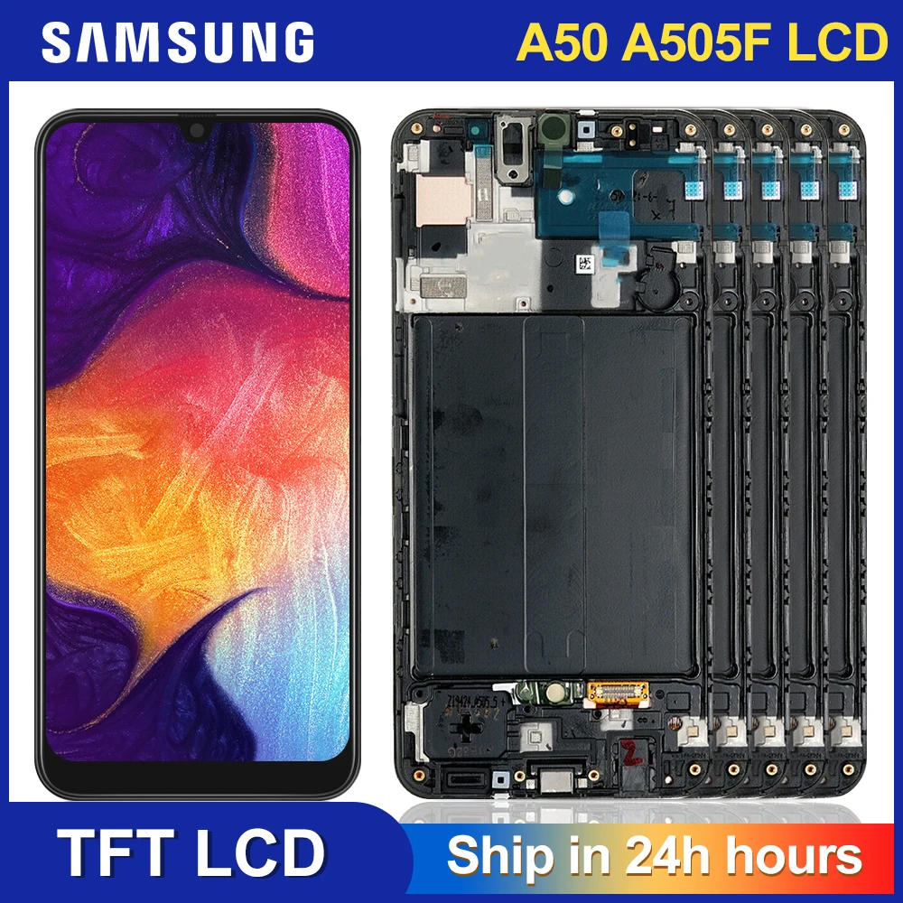 ЖК дисплей 6 4 дюйма для Samsung A50 2019 A505F экран A505 SM A505FN/DS A505F/DS с дигитайзером в