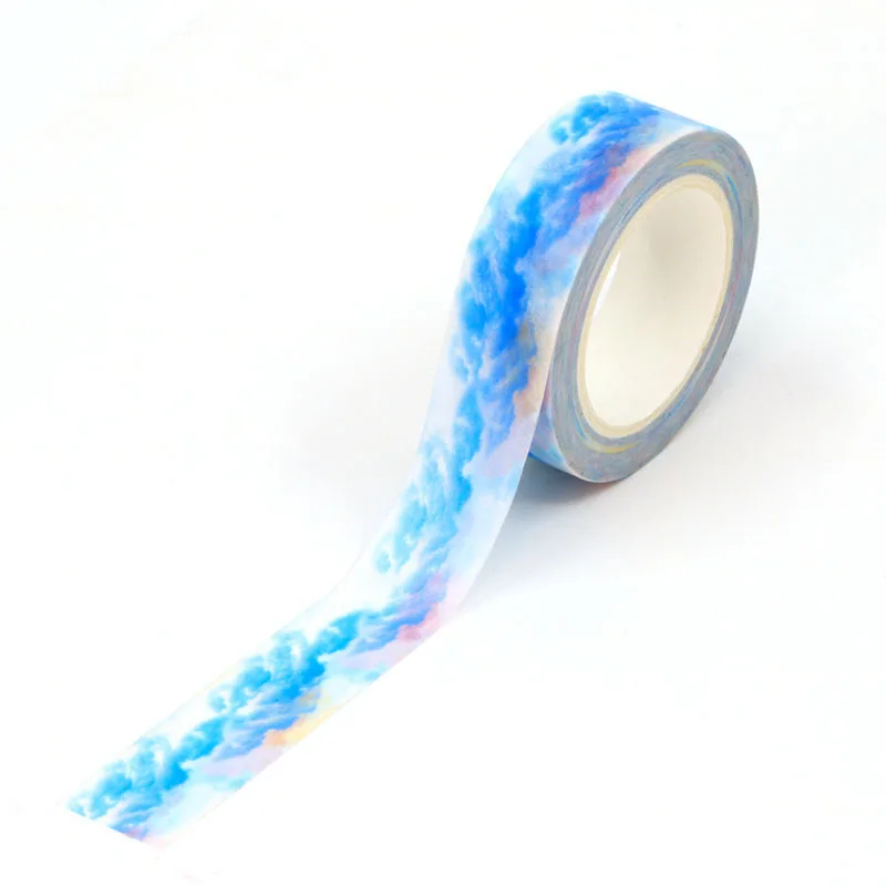 

1PC 15MM*10M Beautiful Cloud Decorative Washi Tape Scrapbooking Masking Tape School Office Supply