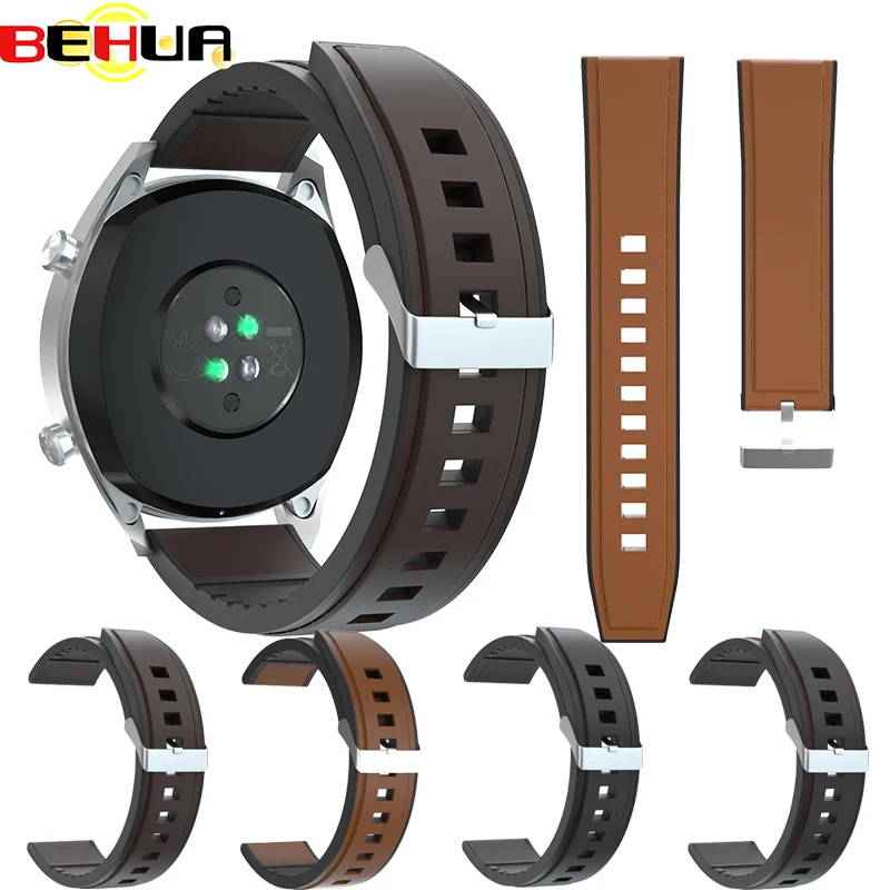 22 мм ремешок для часов Huawei GT 2 2e GTR 47 Xiaomi Huami Amazfit PACE/Stratos 3 2S браслет