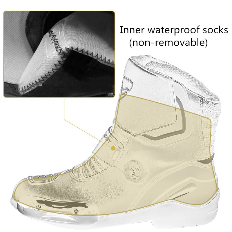 Motoboy мотоциклетные ботинки Всесезонная гоночная велосипедная спортивная