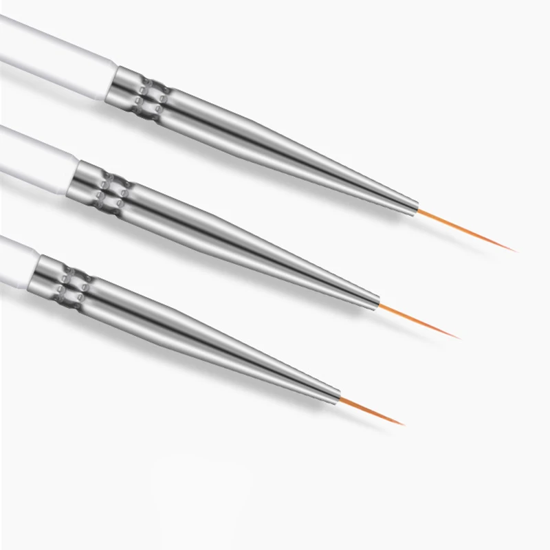 3 шт./компл. Kolinsky кисть для дизайна ногтей Кристалл акриловая тонкая фотография