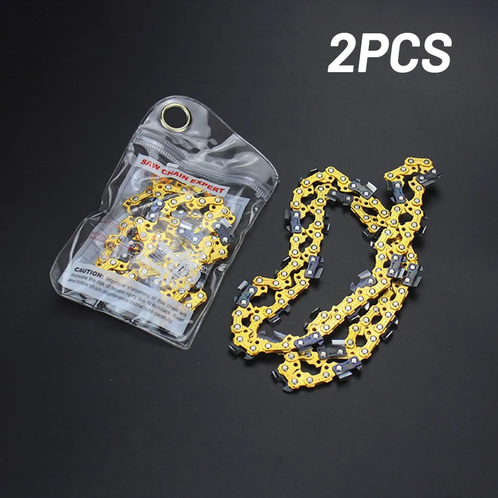 

2Pcs 16 Inch Links Chainsaw Saw Chain Blade Wood Cutting Chainsaw Parts For Garden Tools Accessories