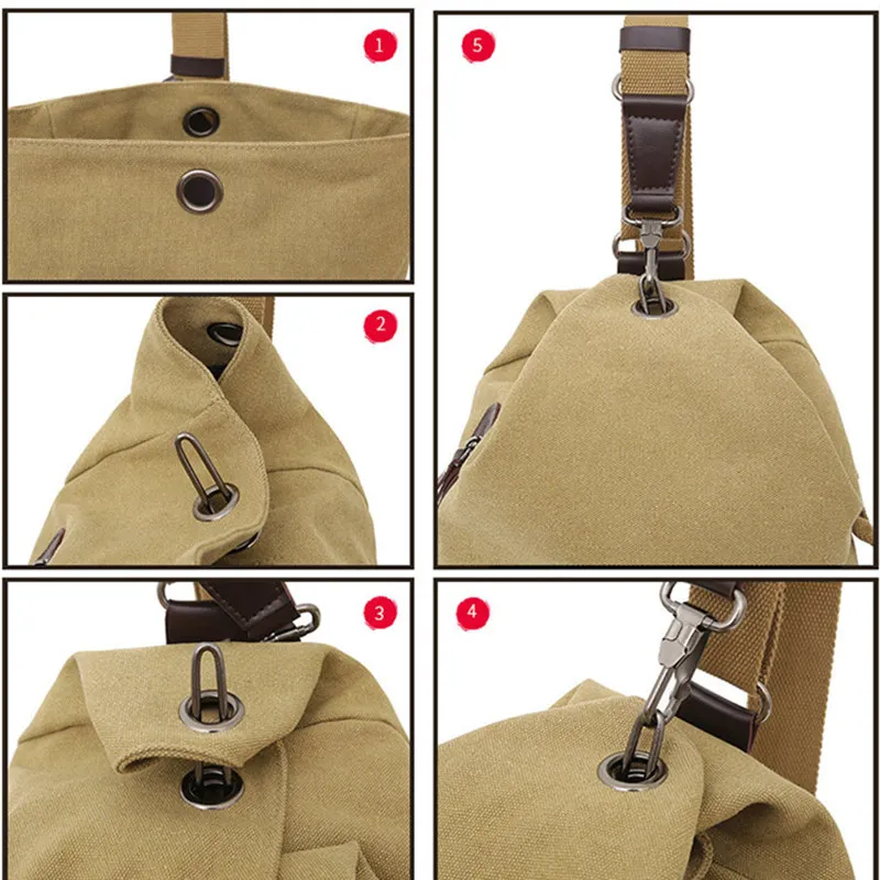 Модная сумка мессенджер SCIONE мужская дорожная нагрудная большой вместимости