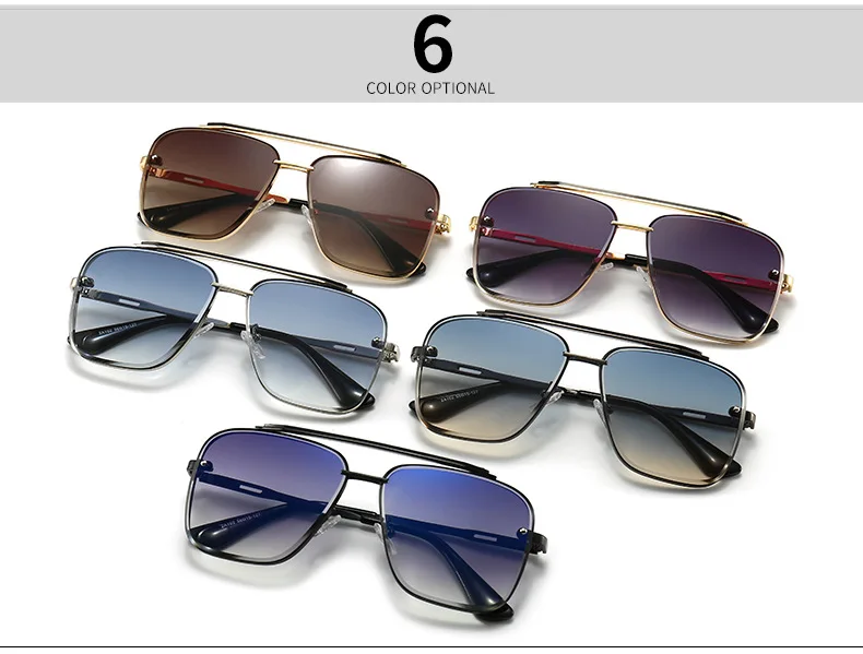 

2021 Fashion Classic Mach Six Style Gradient Sunglasses Cool Men Vintage Brand Design Sun Glasses Oculos De Sol 2A102