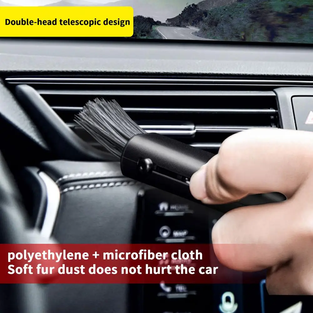 

Автомобильный очиститель вентиляционных отверстий, двухсторонняя универсальная щетка для чистки клавиатуры