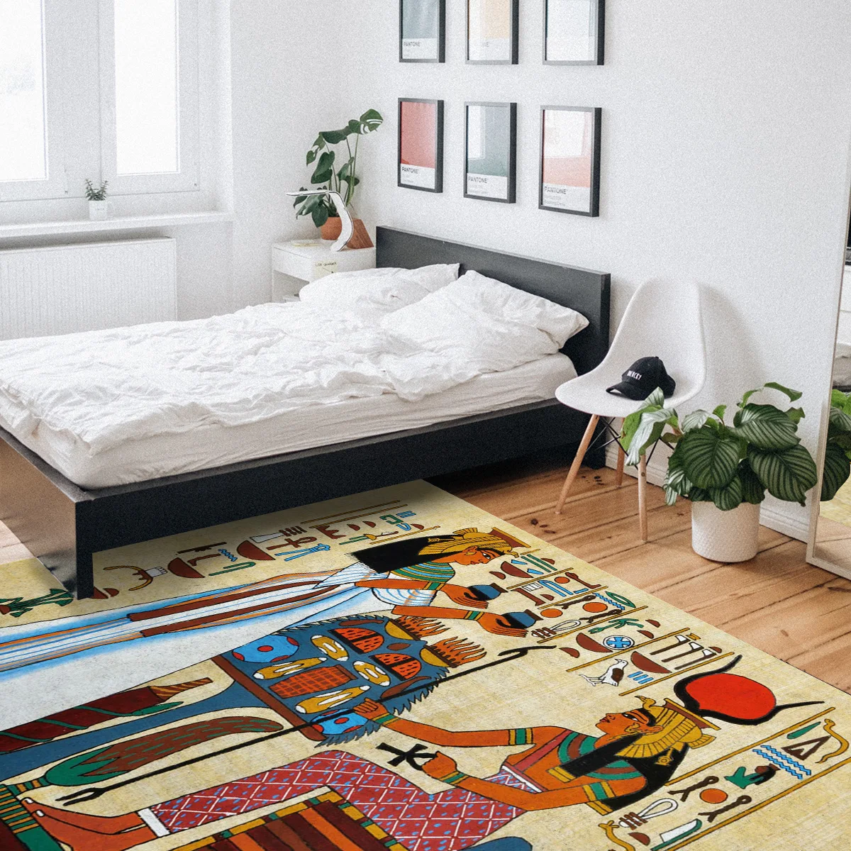 Античные египетские коврики с узором из папируса для гостиной спальни игровой