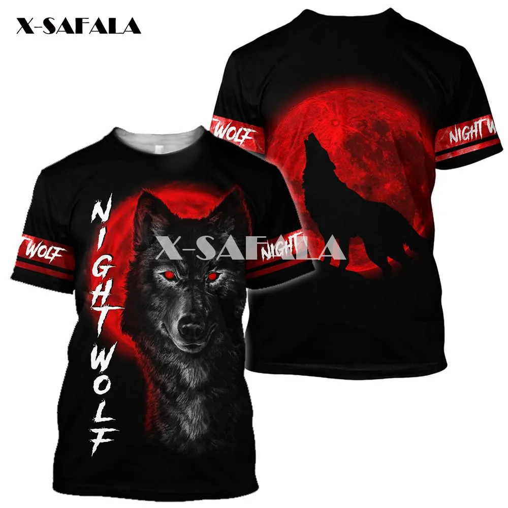 

The Alpha Black Wolf Tattoo Art Men 3D Full Print T-shirts Summer Fashion Short Sleeve Tee Harajuku Punk Style Women/Unisex-3