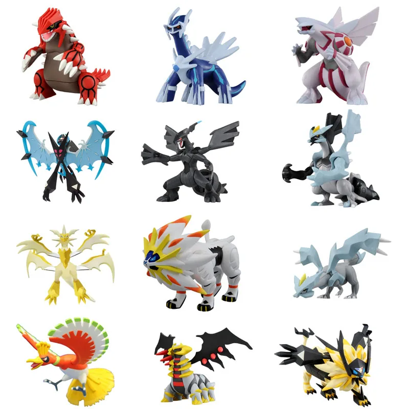 Фигурки покемонов TAKARA TOMY серия ML Lugia Ho Oh Groudon Lunala Solgaleo 10 см ПВХ декоративная модель