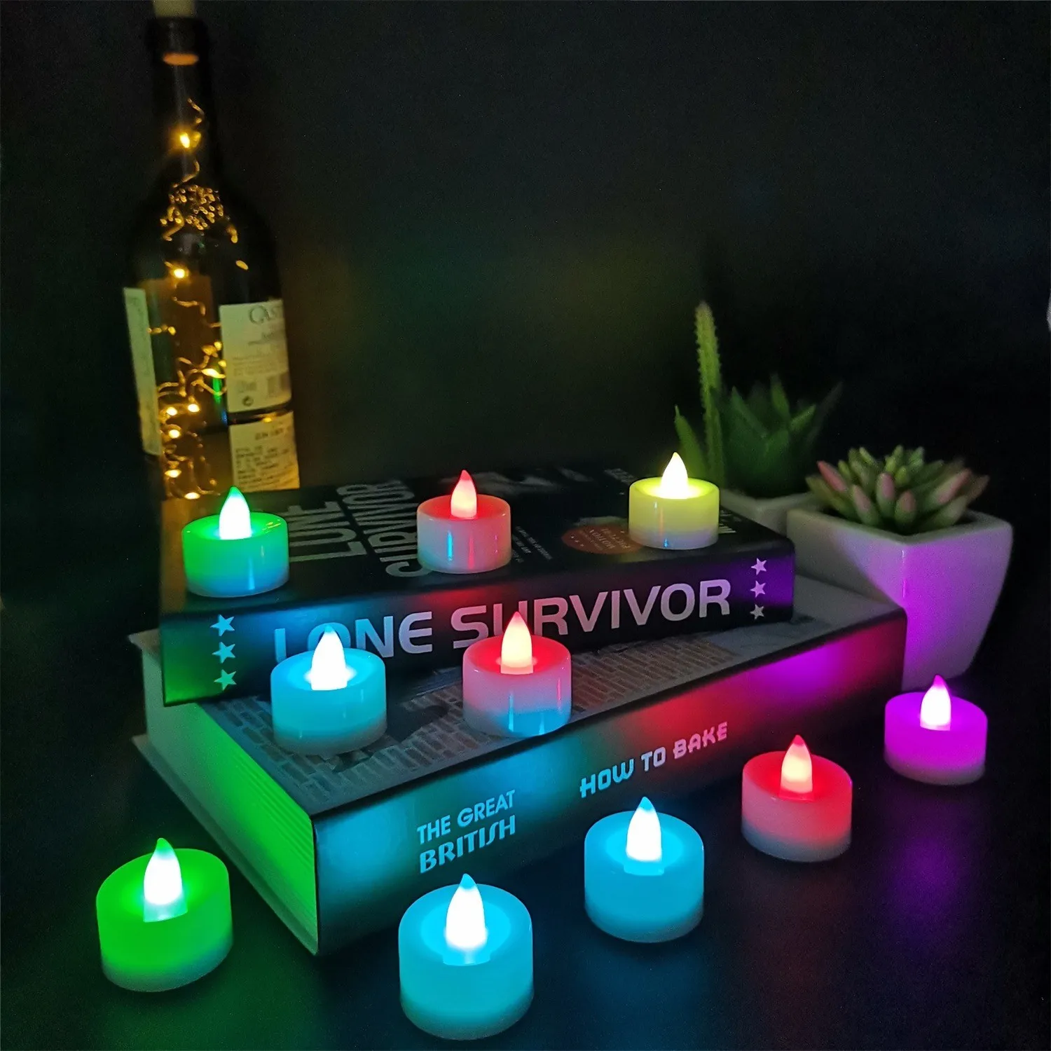 

LED Light Candle Flameless Electronic Candle Romantic Pillar Candles Battery Powered Birthday Wedding Party Decorative
