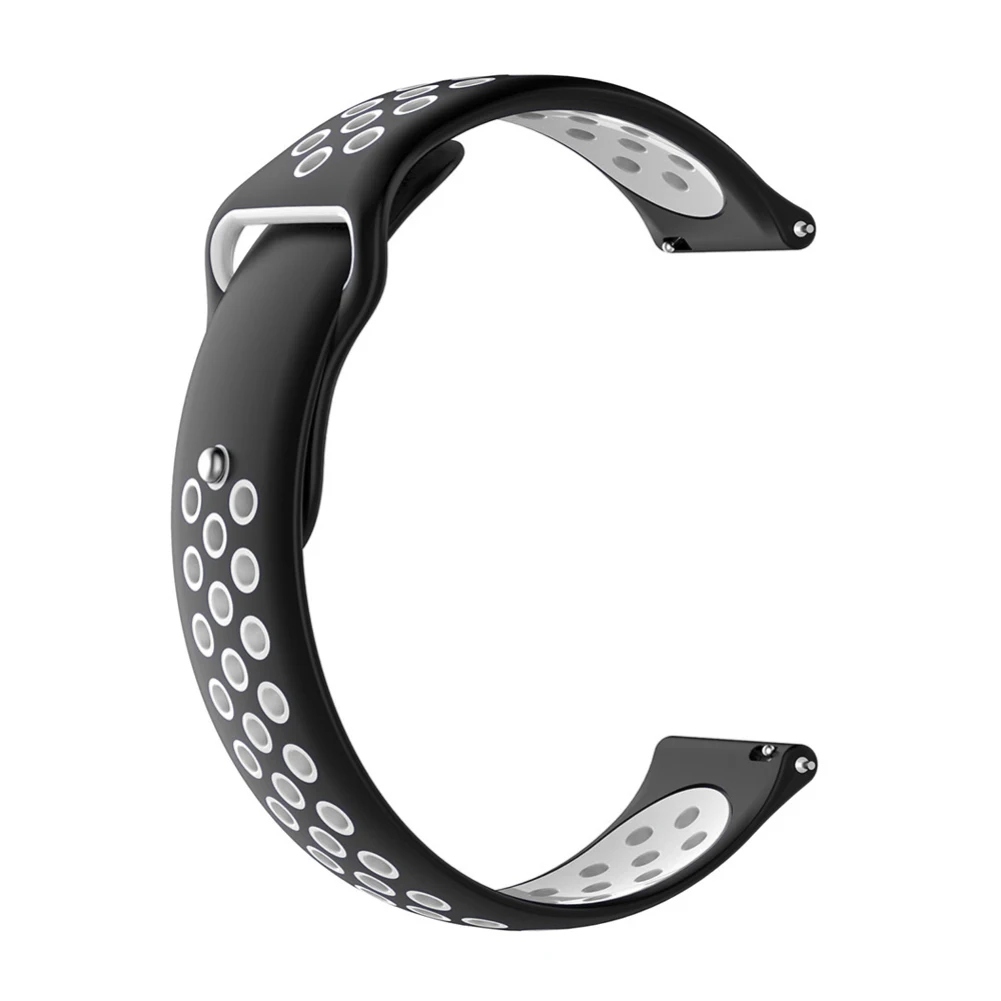 black white Для Garmin VIVOMOVE HR/Vivoactive 3 сменный силиконовый спортивный ремешок UK - Цвет: black white