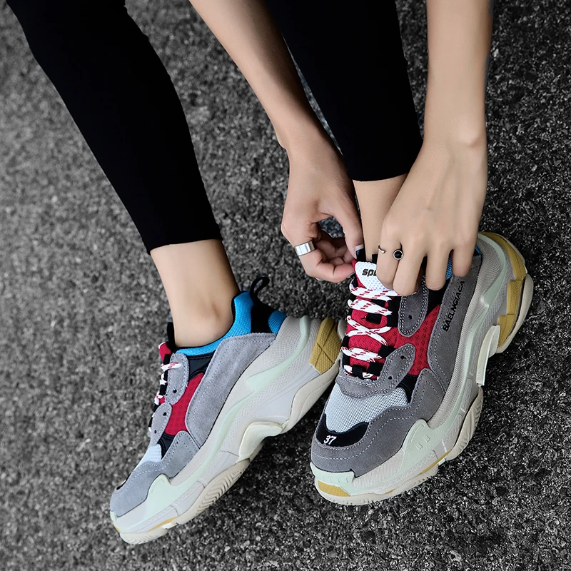 

Super Cool Sport Running Shoes Mens Brand Designer Ladies Shoes Athletic Thick Bottom Jogging Shoes For Couples Best Sneakers