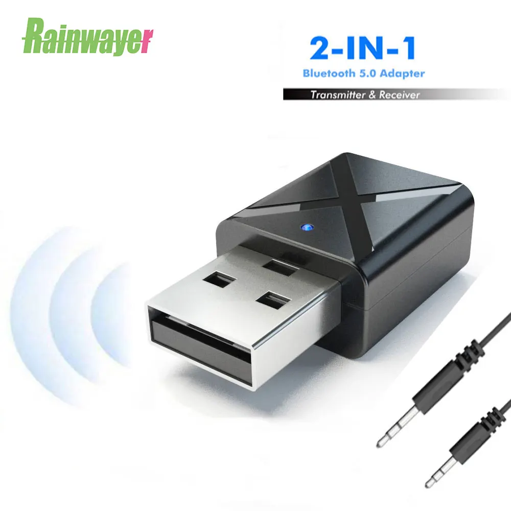 Беспроводной Bluetooth-совместимый аудиоприемник 5 0 передатчик мини стерео AUX RCA USB