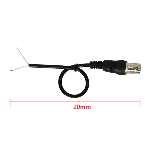 

100Pcs 20cm Single Female BNC Coaxial Cable Connector Header Wire Cable For Radio TV CCTV Monitor Camera and RF