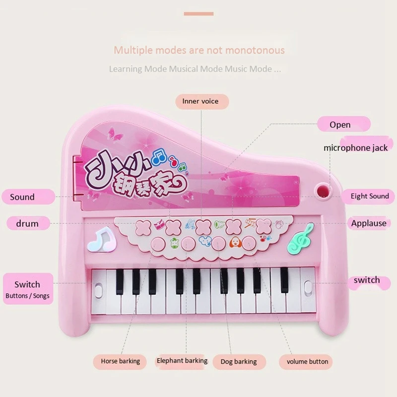 

Boys and Girls Infant Puzzle Beginner Piano Children Electronic Piano Baby Early Educational Music Toys