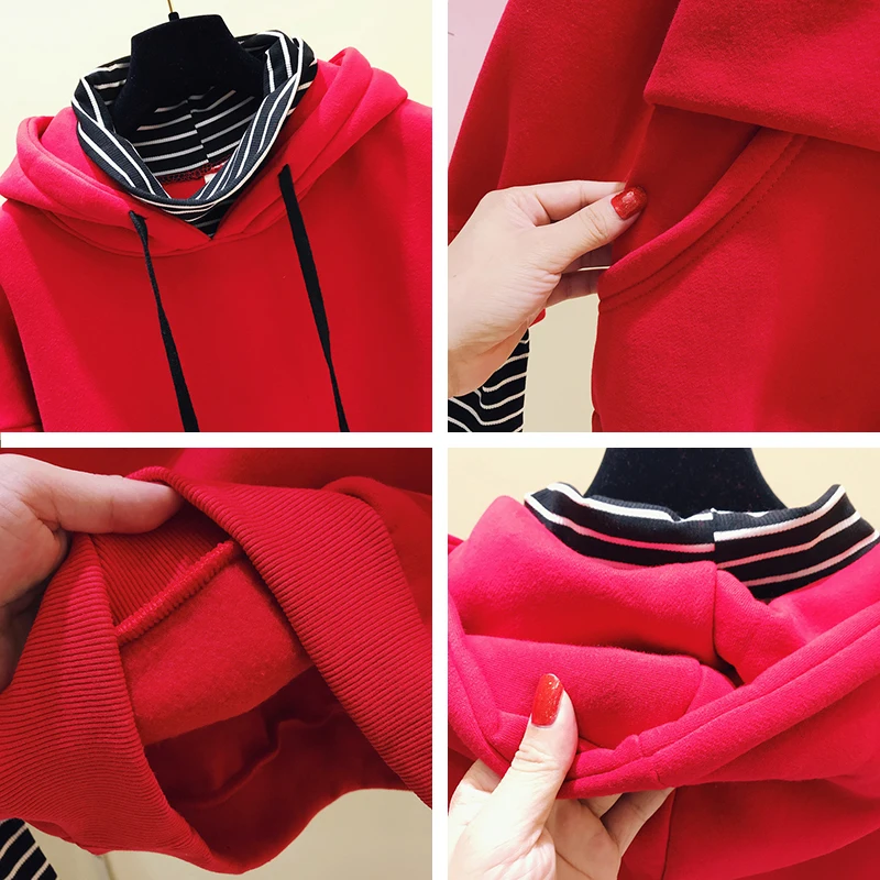 Женский флисовый пуловер из двух частей с буквенным принтом NS9084 Осень-зима 2019 |