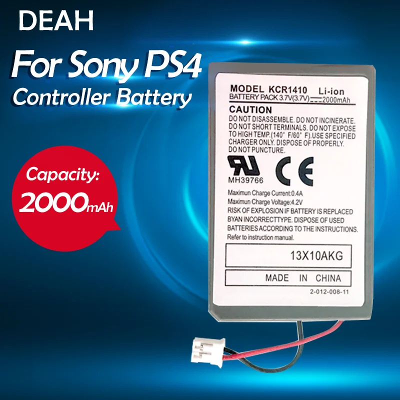 Запасной аккумулятор для Sony PS4 Pro Slim Bluetooth DualShock Controller CUH-ZCT2 3 7 V 2000 1 шт. | Электроника