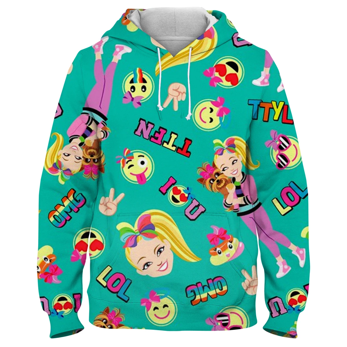 

JoJo Siwa Popular 3D Print Hoodies Boys Men Fashion Long Sleeve Oversized Hooded Sweatshirt Pullover Harajuku Casual Streetwear