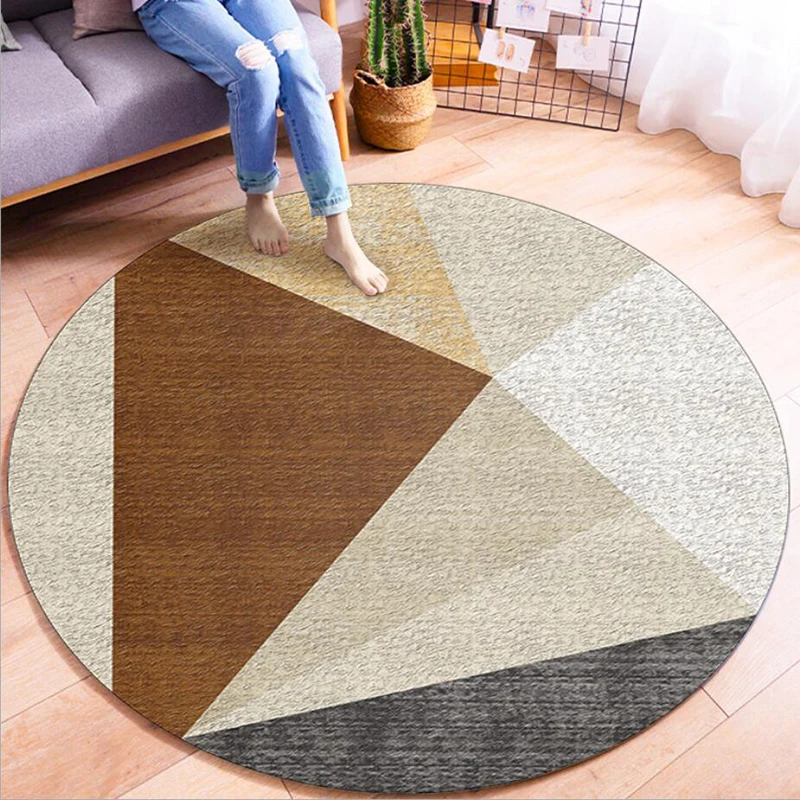 

Geometric Living Room Decoration Big Carpet Round Modern Minimalist Non-slip Sofa Bedroom Coffee Table Floor Mat Part Two