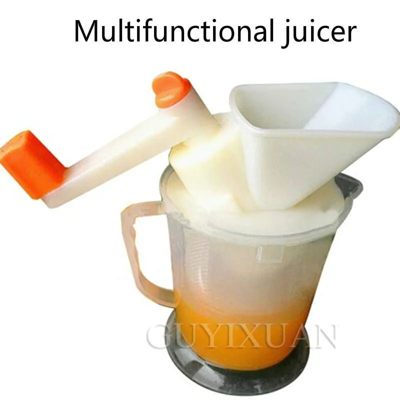 Hand shake Small Juicer Household Multifunction Soy milk fruit orange juicer Mini Manual Meat grinder
