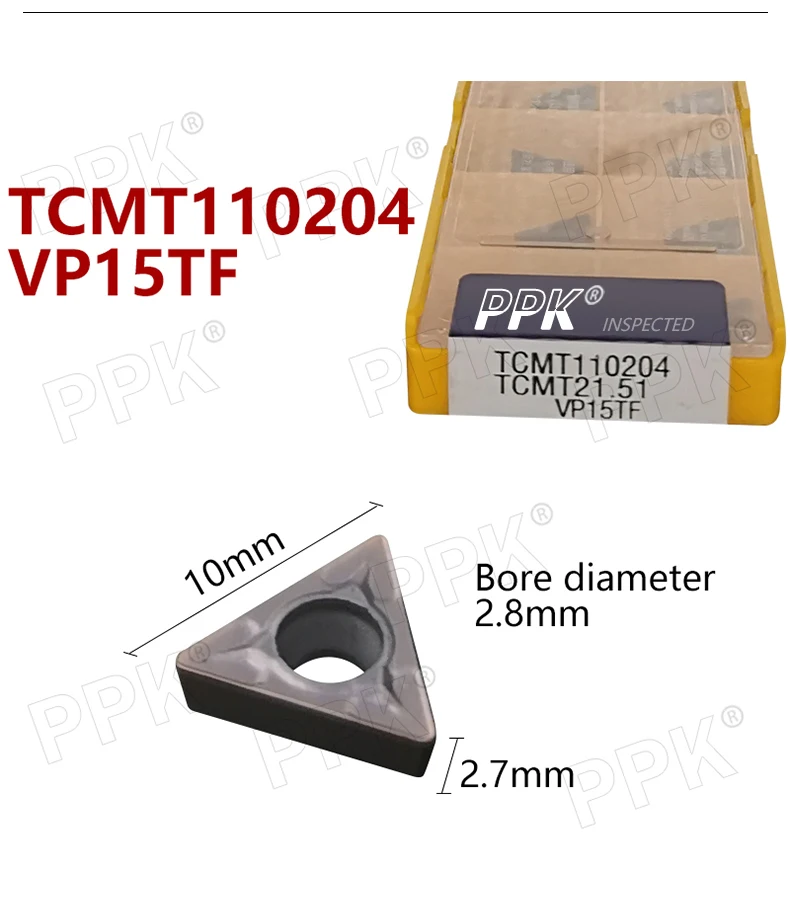 TCMT110204 TCMT21.51 VP15TF твердосплавные вставки внутренние токарные инструменты Режущий инструмент инструменты с ЧПУ Токарный резак