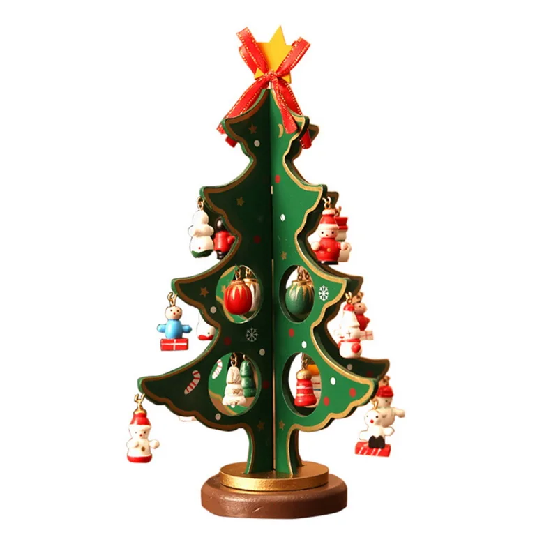 Подарки DIY Новогоднее украшение стола Рождественская елка Настольный Декор для