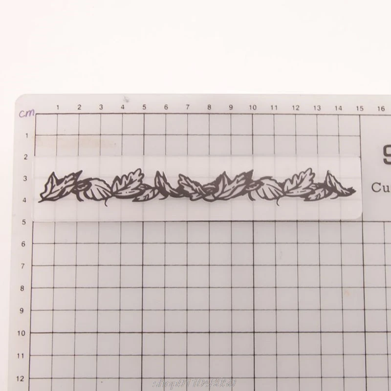 Пластиковая папка для тиснения с листьями трафарет шаблон сделай сам